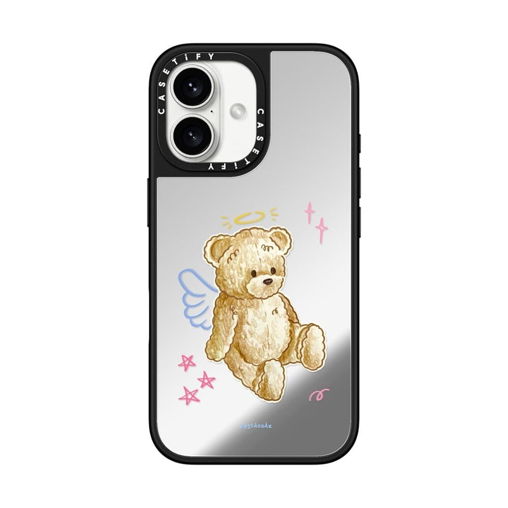 【美品】CASETiFY Teddy Bear Plaid iPhone17用 Teddy Bear Plaid Impact Case w Magsafe in Clear Black 🧸✨🎄 from